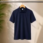 Premium Navy Blue Polo T-Shirt for Men – Classic Collared Casual, Corporate & Uniform Wear